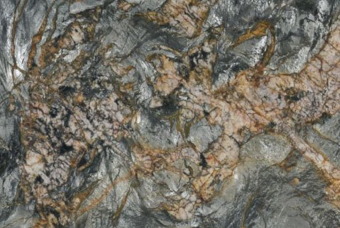 Natural stone canada grey orange green ontario granite quartzite Crystal Hypnotic exotic stone kitchen  kitchen-island counter-top interior design colored-stone
